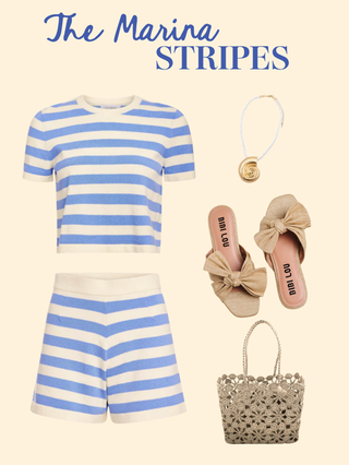 Trop Tee, Marina Stripes