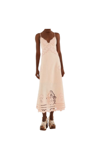 Pink Richelieu Slip Dress