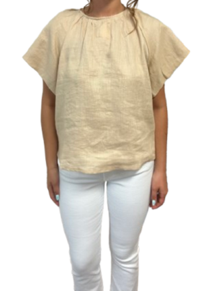 Tie Back Linen Top