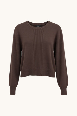 Cropped Sweater, Chocolate