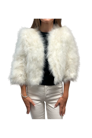 Fur Jacket, ivory