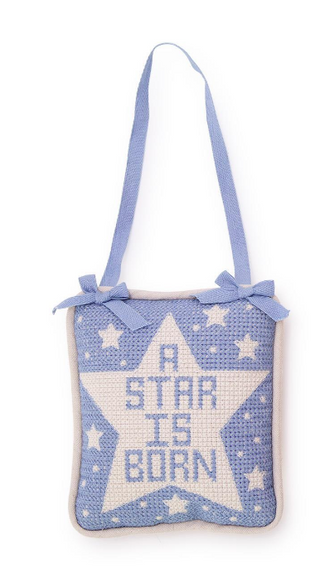Blue Star is Born Door Pillow