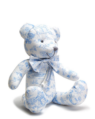 Blue Toile Teddy