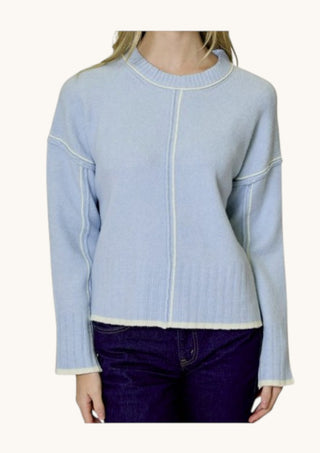 Long Sleeve Center Seam Sweater