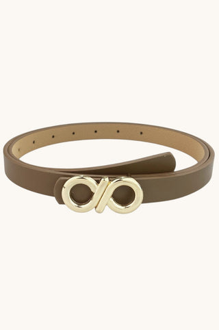 Infinity Thin Belt, Camel