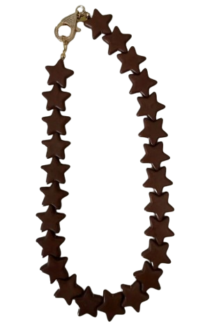 Star Necklace, Brown