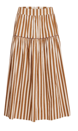 Quinn Skirt, Tuck Stripes