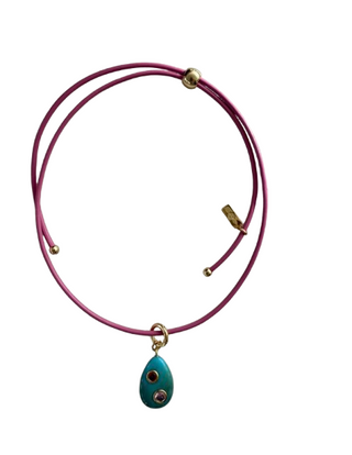 Beach Combing Necklace - / Pink - Pink / Turquoise
