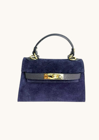 Micro Suede Bag, Navy