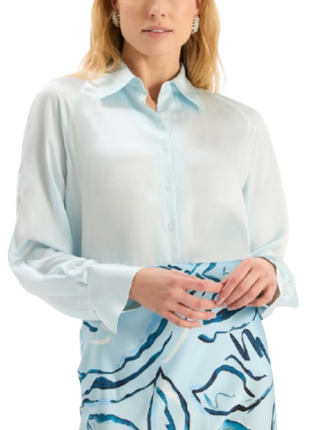 Candice Silk Blouse, Above the Clouds