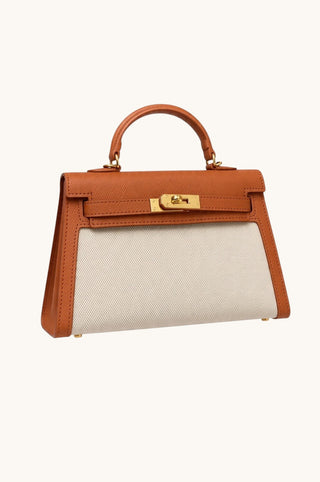 Structured Mini Bag, Tan