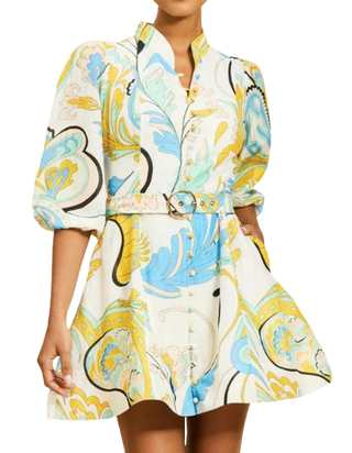 Valencia Mini Dress, Marble