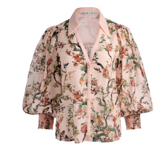 Charis Blouse, English Rose