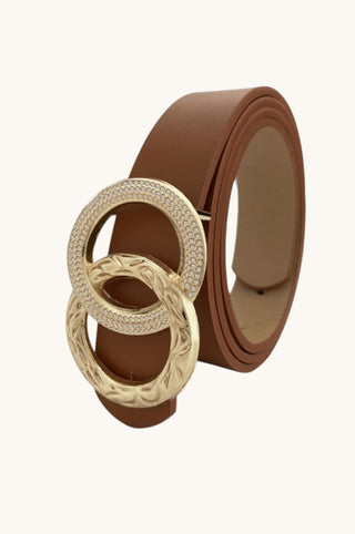 Double Circle Belt, Brown