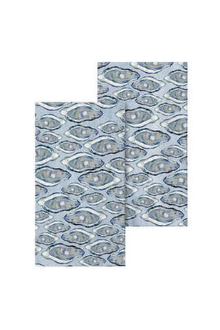 Blue Oyster Guest Towels