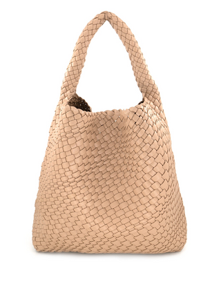 Woven Tote Bag, Beige
