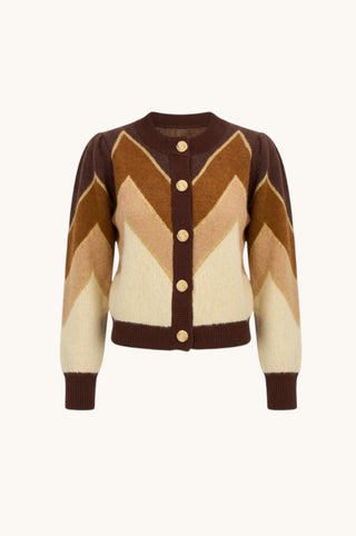 Fuzzy Chevron Sweater