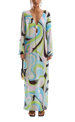 Hotline Moonstone Maxi Dress, Blue