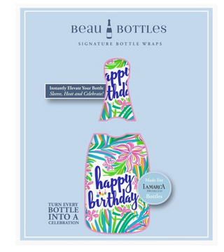 Beau Bottles Birthday Floral