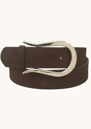 U-Horn Buckle Belt, Brown