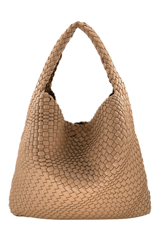 Woven Tote Bag, Taupe