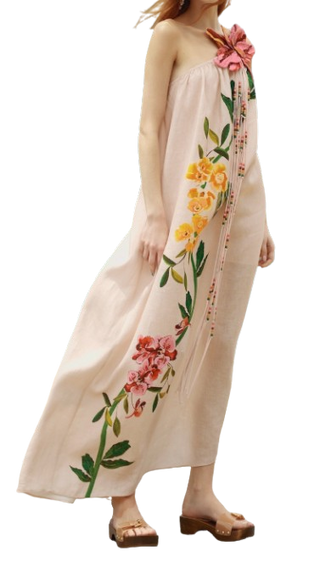 Garden Terrace One Shoulder Maxi