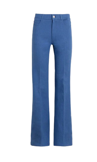 Blue Flared Trousers