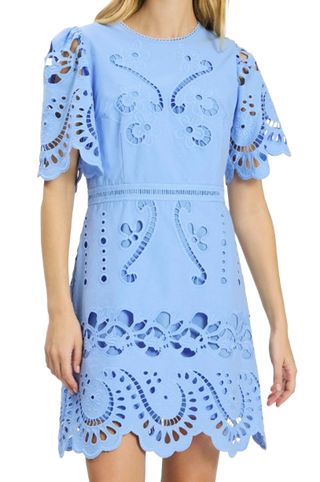 Lacey Embroirdered Dress, Vista