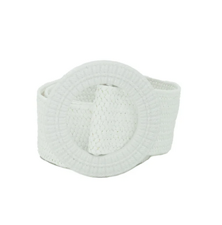 White Woven Chunky Belt