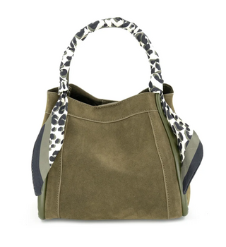 Gianna Suede Bag, Olive