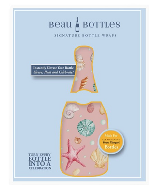Beau Bottles Champagne Pink Sea Shells
