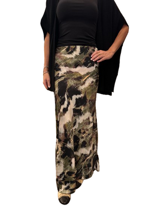 Watercolor Maxi Skirt