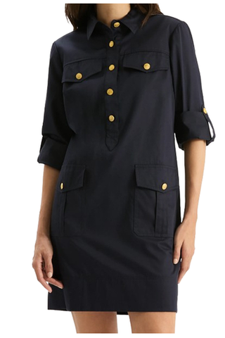 Rory Shirt Dress, Navy