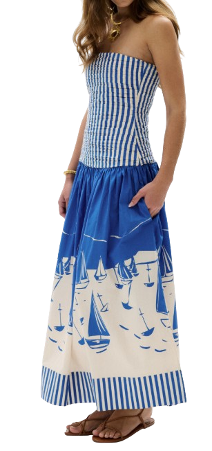 Malla Dress, Boat Stripes