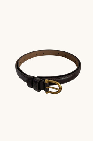 Retro Thin Belt, Coffee
