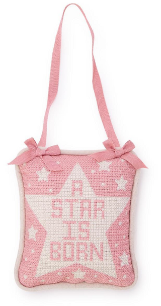 Pink Star is Born Door Pillow