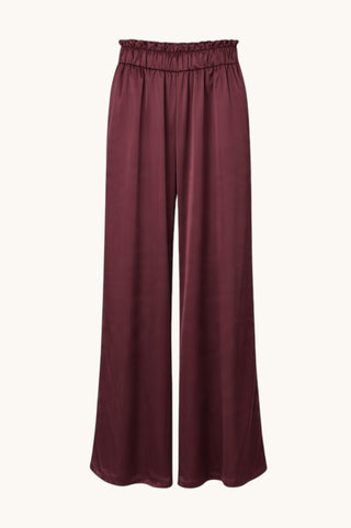 Silky Palazzo Pant, Wine