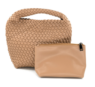 Woven Mini Bag, Taupe