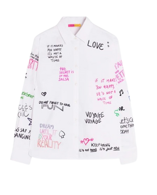 Ferris Wheel Blouse, White