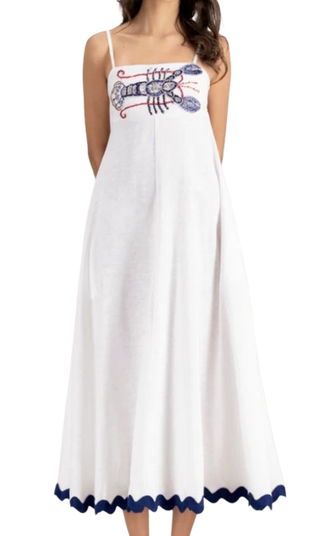Langosta Maxi Dress, Blanco