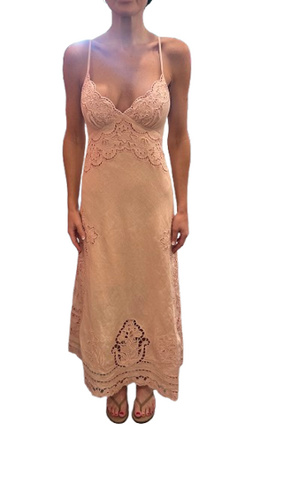 Pink Richelieu Slip Dress