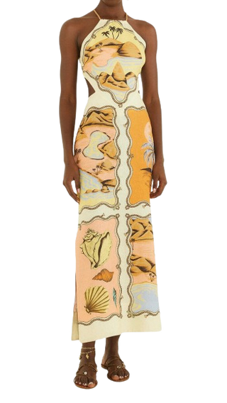 Souvenir Scarf Maxi Dress