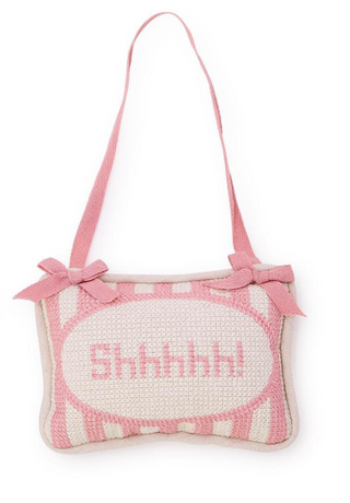 Pink Shhhh Door Pillow