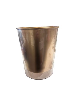 Gold Wallpaper Waste Basket