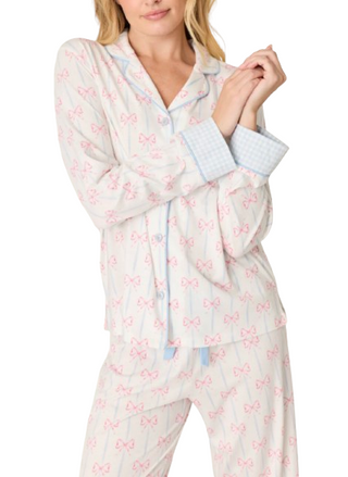 Pink Bow PJ Set
