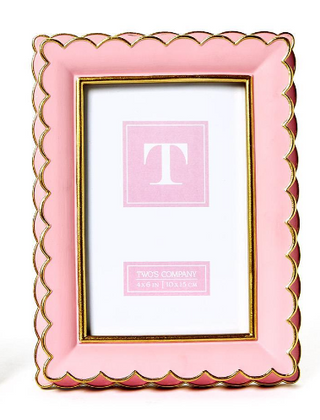 Pink Scalloped Frame, 4x6