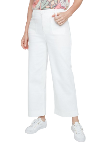 Flat Pocket Woven Pant, Creme