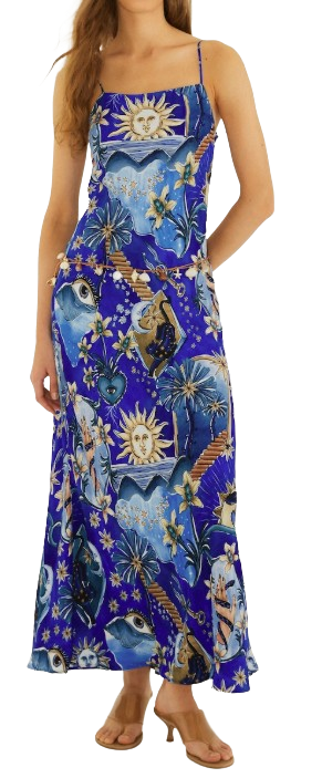 Mystical Blue Maxi Dress
