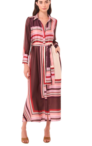 Herminia Dress, Chocolate Geo