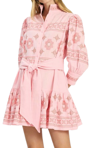 Christy Dress, Pale Rosette